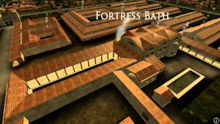 Animation of ancient Roman Fort in Caerleon Wales [upl. by Namlaz]