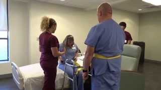 Physical Therapy Transfer Training  How To Transfer From Wheelchair To Bed [upl. by Andryc47]