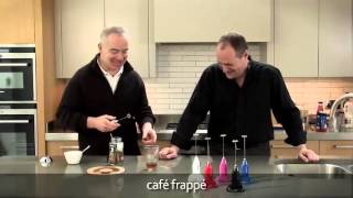 How to make a frappé coffee using an aerolatte milk frother [upl. by Ylram580]