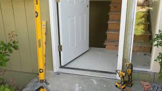 Jeld Wen Front Door Installation  Really crappy products and craftsmanship PART 1 [upl. by Nosahc]