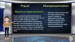 What is Difference Between Fraud amp Misrepresentation [upl. by Palladin]