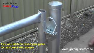 Gate Latch 2 way for round pipe and square [upl. by Casey]