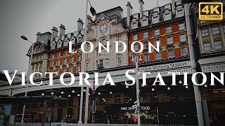 London Victoria Station Walk Through England 4K [upl. by Latsryc555]