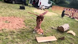 A fabulous range of wooden sculpture at Caerleon festival 2024 [upl. by Hedy]