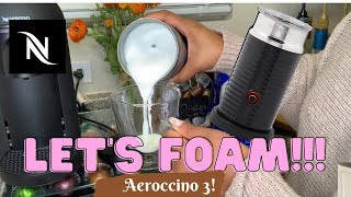 How To Foam Milk With Aeroccino 3 Make Coffee With Foam Tips amp Tricks  Easy Foamed Latte Recipe [upl. by Hasile697]